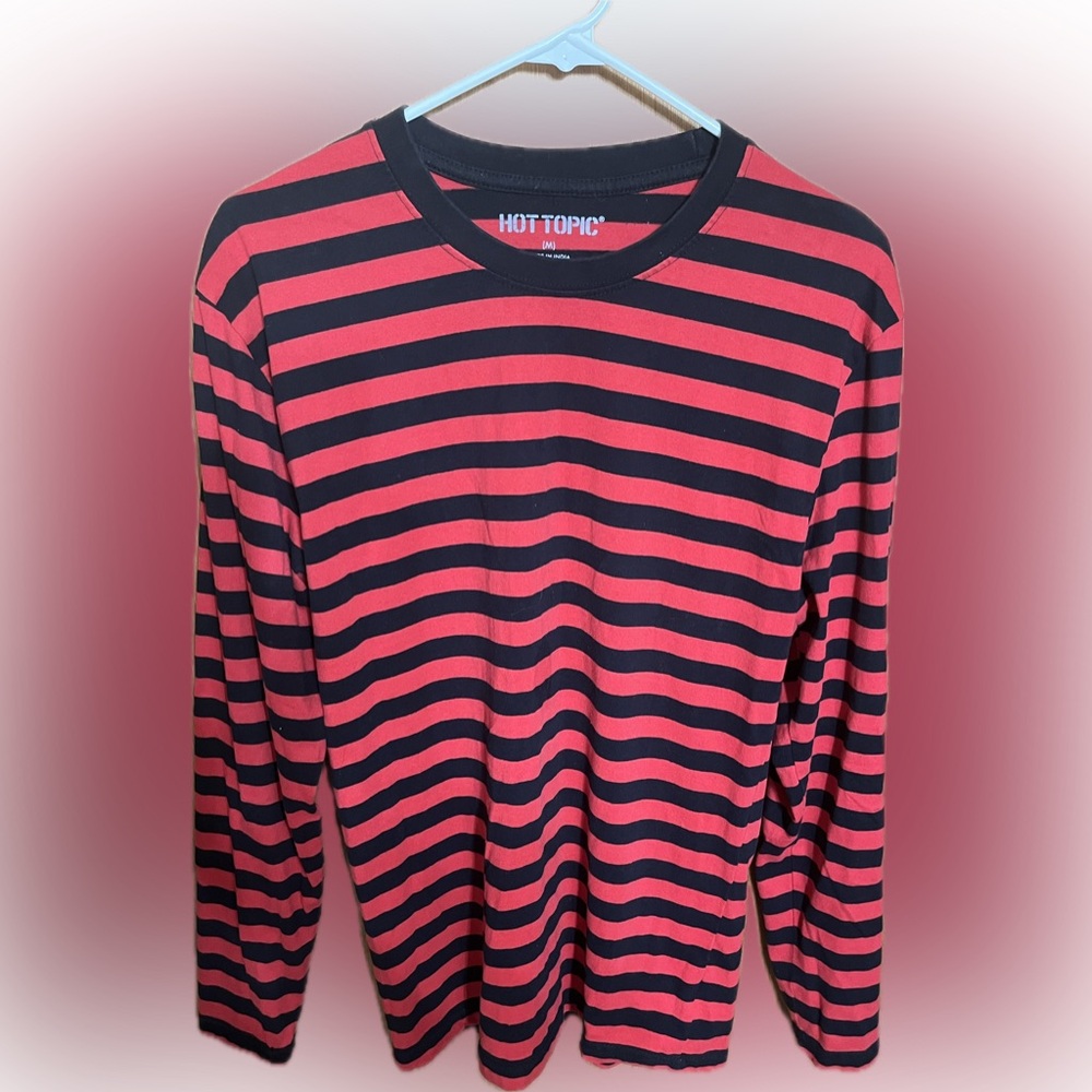 Hot Topic Striped Long Sleeve Tee